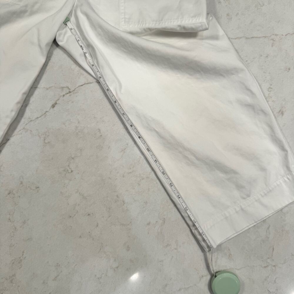 Lauren Ralph Lauren Petite Wide Leg Cropped Cotton Chino Pants Culottes 2P White - Picture 8 of 14
